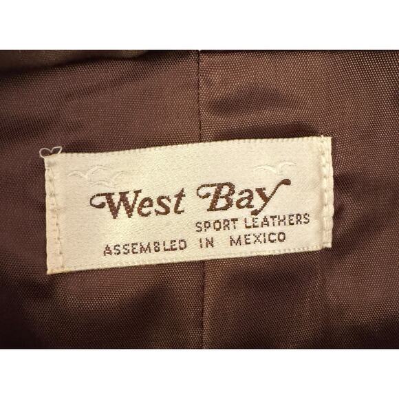 Vintage Pig Suede Leather Pants Chocolate Brown Pleated Straight Leg Size 6-8 - Picture 8 of 10